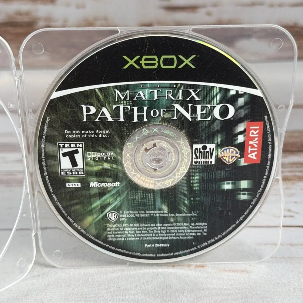 Matrix Path of Neo Microsoft Xbox 2005 Action Adventure Disc Used